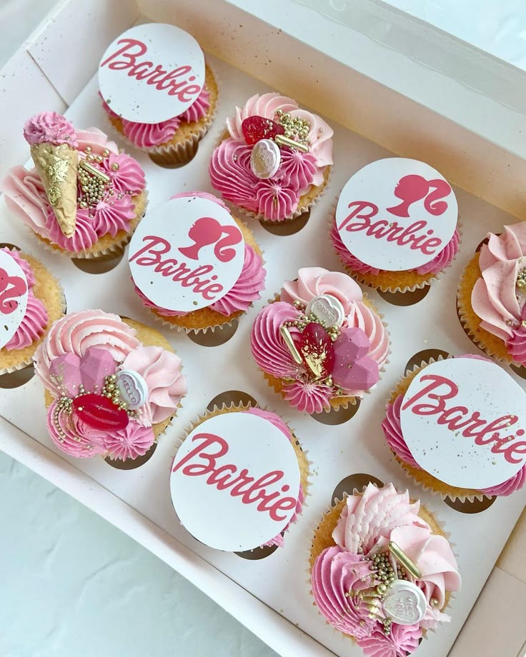 Barbie Theme Cupcakes